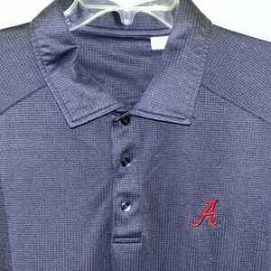 Gray Cutter Buck Mens Alabama Crimson Roll Tide Poly Golf polo shirt XL college